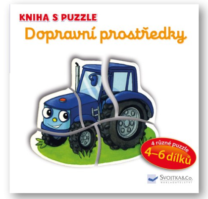 Kniha s puzzle - Dopravní prostředky 