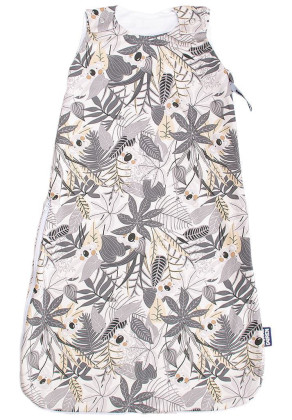 Letní spací pytel se zipem na boku koala šedá