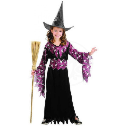 Karnevalový kostým - Gotická Čarodějka, Vel. 120 - 130 cm