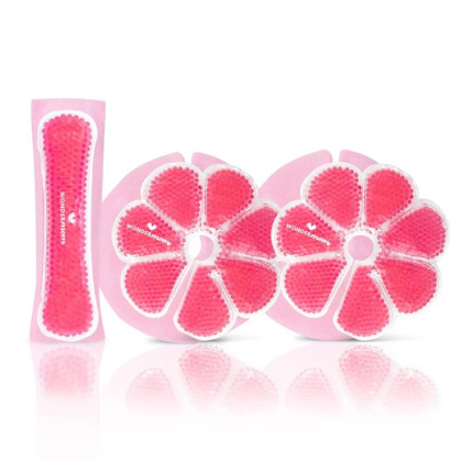 Sada perličkových obkladů na prsa 2 ks a poporodní vložky 1 ks Wondermom