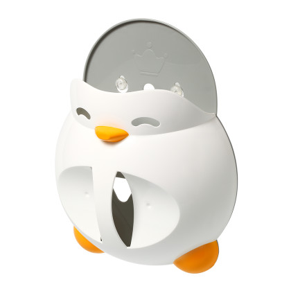 Plastový box na hračky do vany Baby Ono - bílý tučňák
