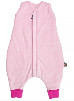 Spací pytel s nožičkami růžový plyš