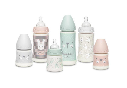 Skleněná láhev Suavinex 3P Hygge 240 ml