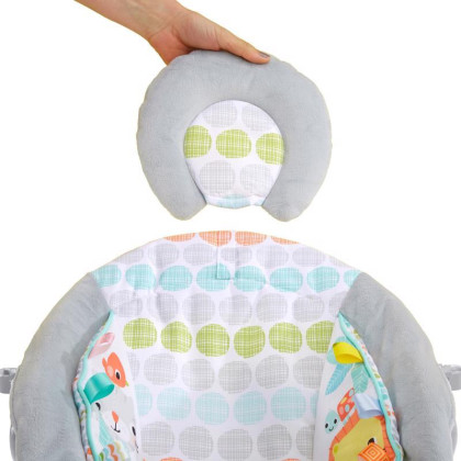 Lehátko vibrující s melodií Whimsical Wild 0 m+ do 9 kg 2019 Bright Starts