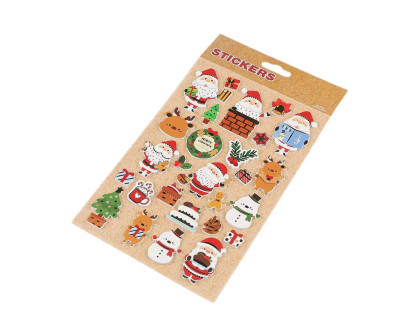 Vánoční samolepky 3D