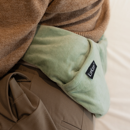 Nahřívací polštářek Lexie Pale Green KipKep