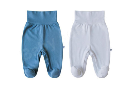 Bavlněné polodupačky HafMňau Baby Service Bílé