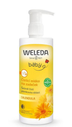 Čisticí mléko na zadeček s pumpičkou 400 ml Weleda