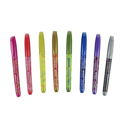 Metalické fixy Scentos 8 ks