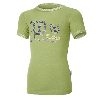 Tričko tenké KR obrázek Outlast® - zelená matcha/pruh zelená matcha