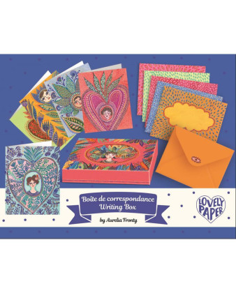 Djeco Sada designových přáníček s obálkami Aurélie