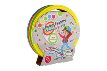 Skákací kruhy barevné plast průměr 27 cm