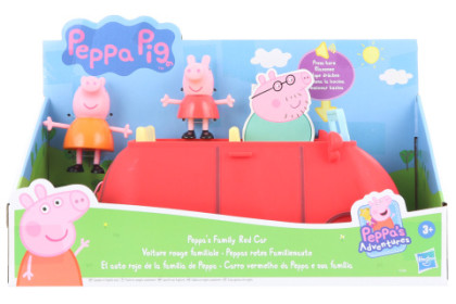 Prasátko Pepa a rodinné červené auto