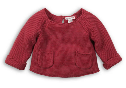Svetr dívčí s kapsami, Minoti červená