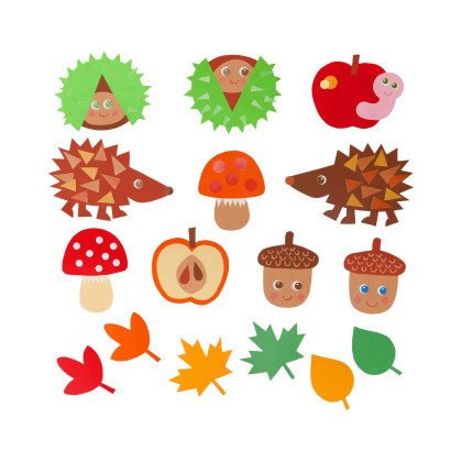 Kreativní sada První stříhání kaštanových kamarádů Haba