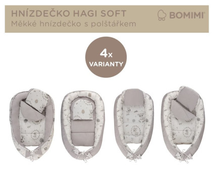 Hnízdečko Hagi s polštářkem soft Bomimi