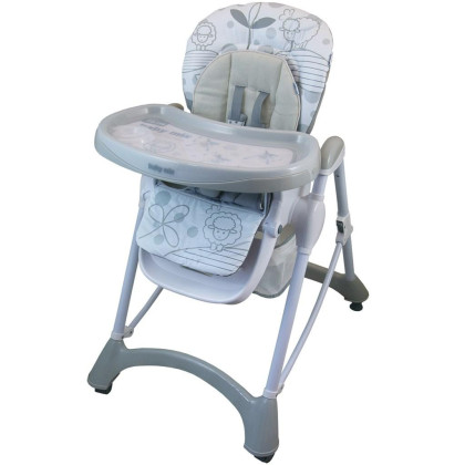 Jídelní židlička Baby Mix light grey