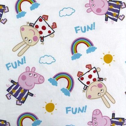 Povlečení Peppa Pig PEP125 svítící 140 x 200, 70 x 90 cm Jerry Fabrics