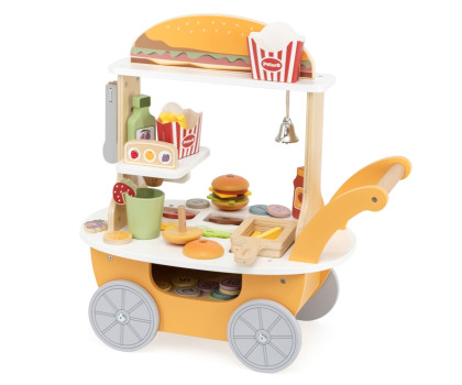 Dřevěný obchod hamburgery Viga