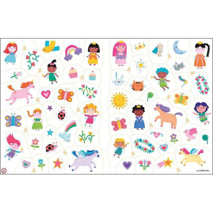 Omalovánky s tetováním Víly a princezny