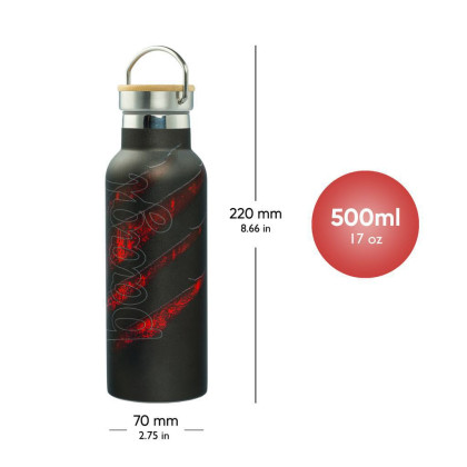 Termoláhev s bambusovým víčkem 500 ml Baagl
