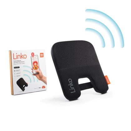 Linko baby alarm chytré polstrování do autosedačky černé BabyAuto