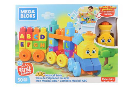 Mega Bloks Hudební vláček s písmenky FWK22