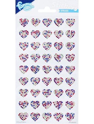 Samolepící kamínky Srdíčka