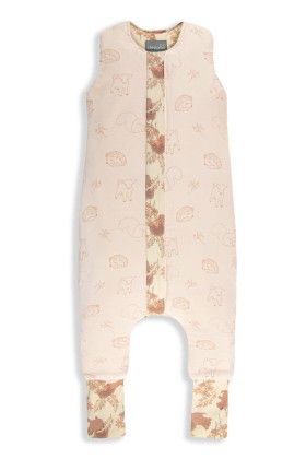 Celoroční spací pytel s nohavicemi Vintage Animals Sleepee Almond/Cream