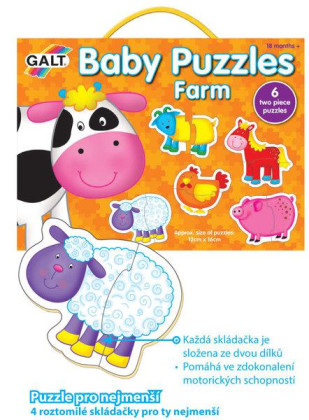 Puzzle pro nejmenší – zvířátka na farmě 2.