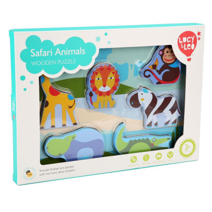 Lucy & Leo Dřevěné vkládací puzzle