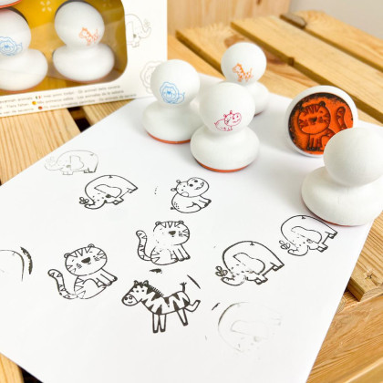 Moje první razítká Zvířátka ze savany 6 ks Créa Lign