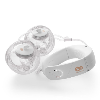 Odsávačka mateřského mléka s funkcí ohřevu krku Double Hands-free Gentleneste Kinderkraft