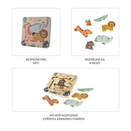 Dřevěné puzzle hlavolam, Wood Zopa