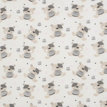 Dětská pěnová matrace New Baby Basic 120 x 60 x 5 cm Teddy bear