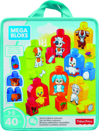 Mega Bloks sestav si zvířátka 40 ks