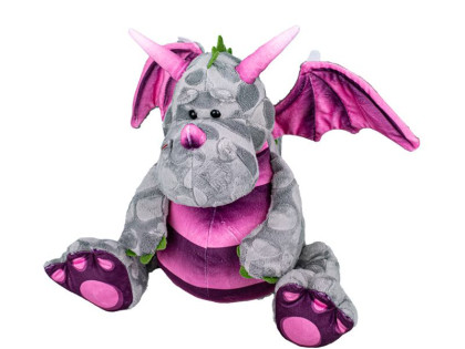 Drak plyšový 23 cm šedý sedící 0 m+