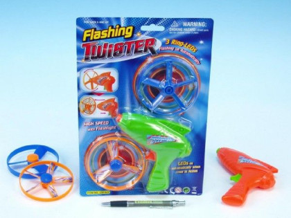 Vystřelovač vrtulek + dvě vrtulky svítící