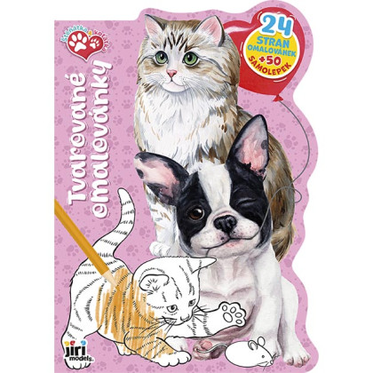 Tvarované omalovánky Štěňátka a koťátka