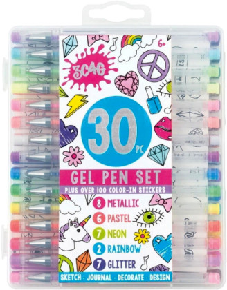 Gelová pera 30 ks