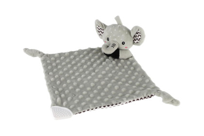 Usínáček babyted kousátko, chrastítko plyš 25x25 cm 0 m+