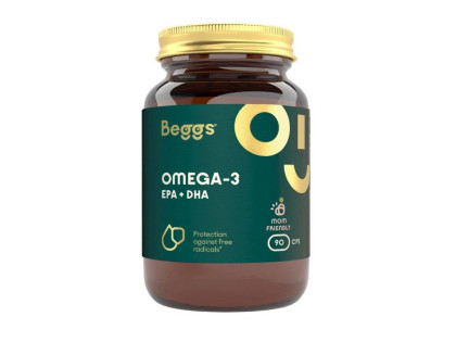 Beggs Omega-3, EPA+DHA (90 kapslí)