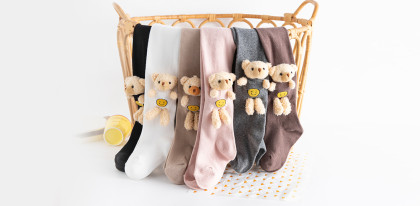 Dětské balvněné punčocháče s aplikací plyšáka Be Snazzy