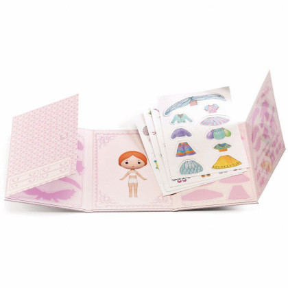 Djeco Tinyly přemístitelné samolepky - Miss Lilyruby