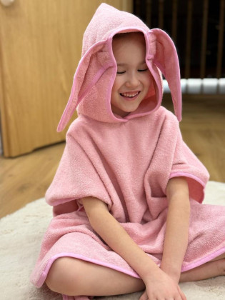 Osuška pončo s kapucí a oušky Junior 70 x 140 cm Babymatex