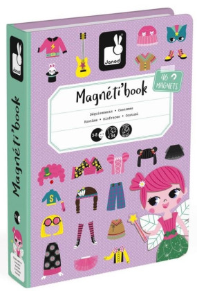 Magnetibook Oblékání dívky Magnetická kniha Janod