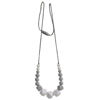 Silikonové kojící korále My Teddy Bílé