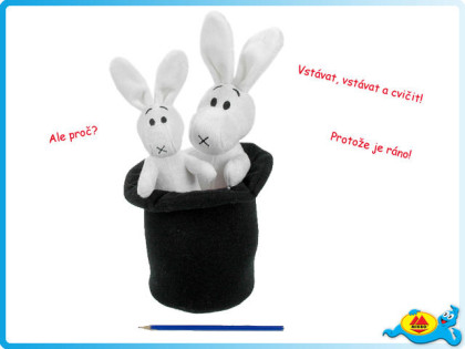 Bob a Bobek s kloboukem česky mluvící