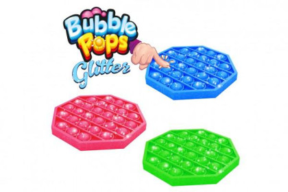 Bubble Pops Antistresová společenská hra Glitter Práskací bubliny