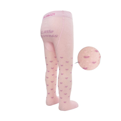 Punčocháče s protiskluzem 3x ABS vel. 92/98 růžové little princess Be Snazzy